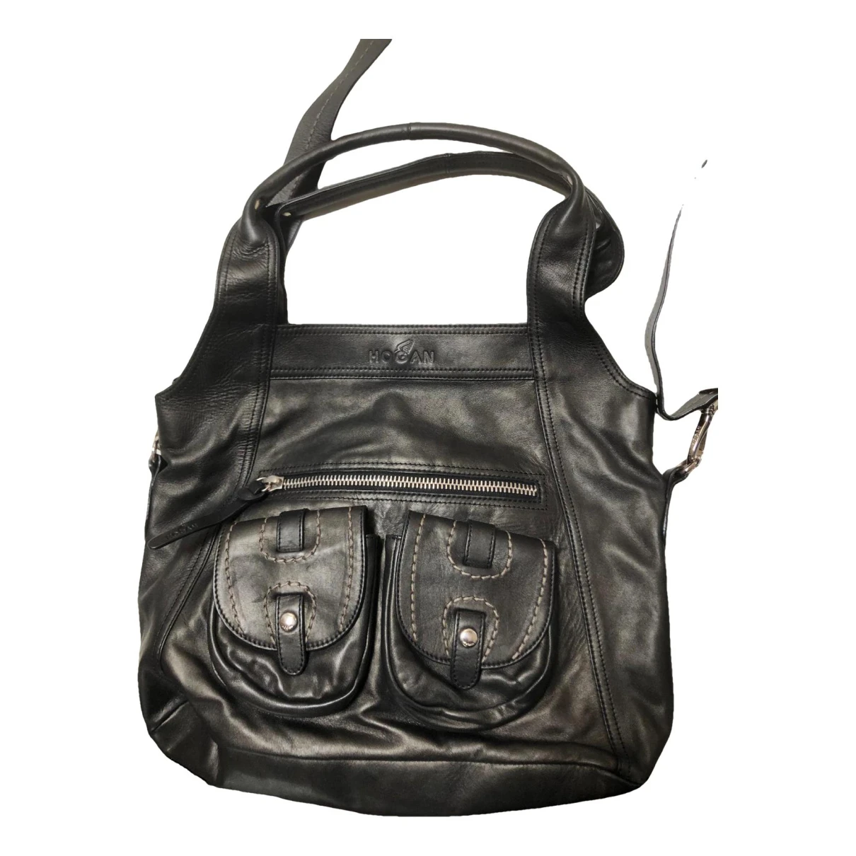 Pre-owned Hogan Leather Crossbody Bag In Brown