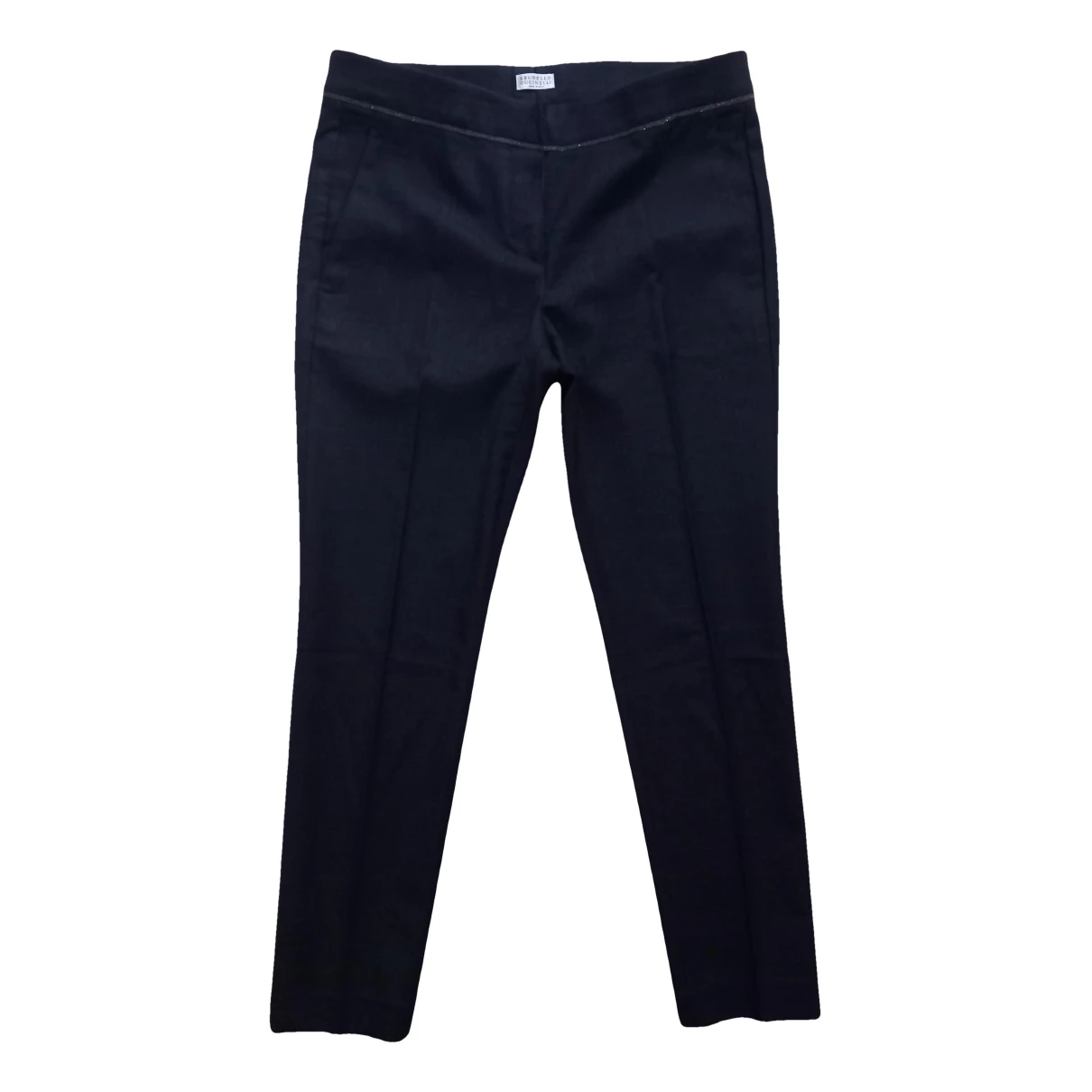 Pre-owned Brunello Cucinelli Wool Straight Pants In Other