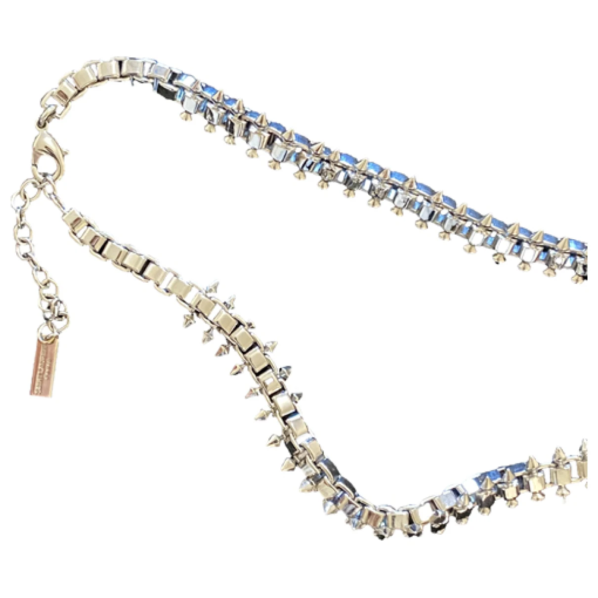 Pre-owned Saint Laurent Necklace In Silver