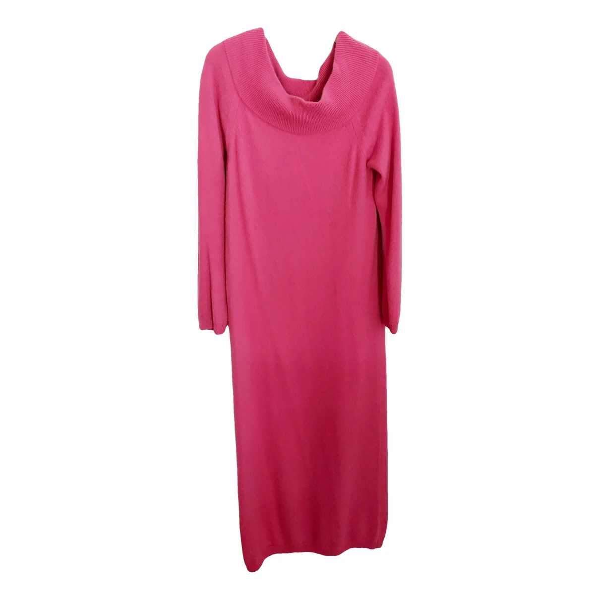 Pre-owned Semicouture Wool Maxi Dress In Pink