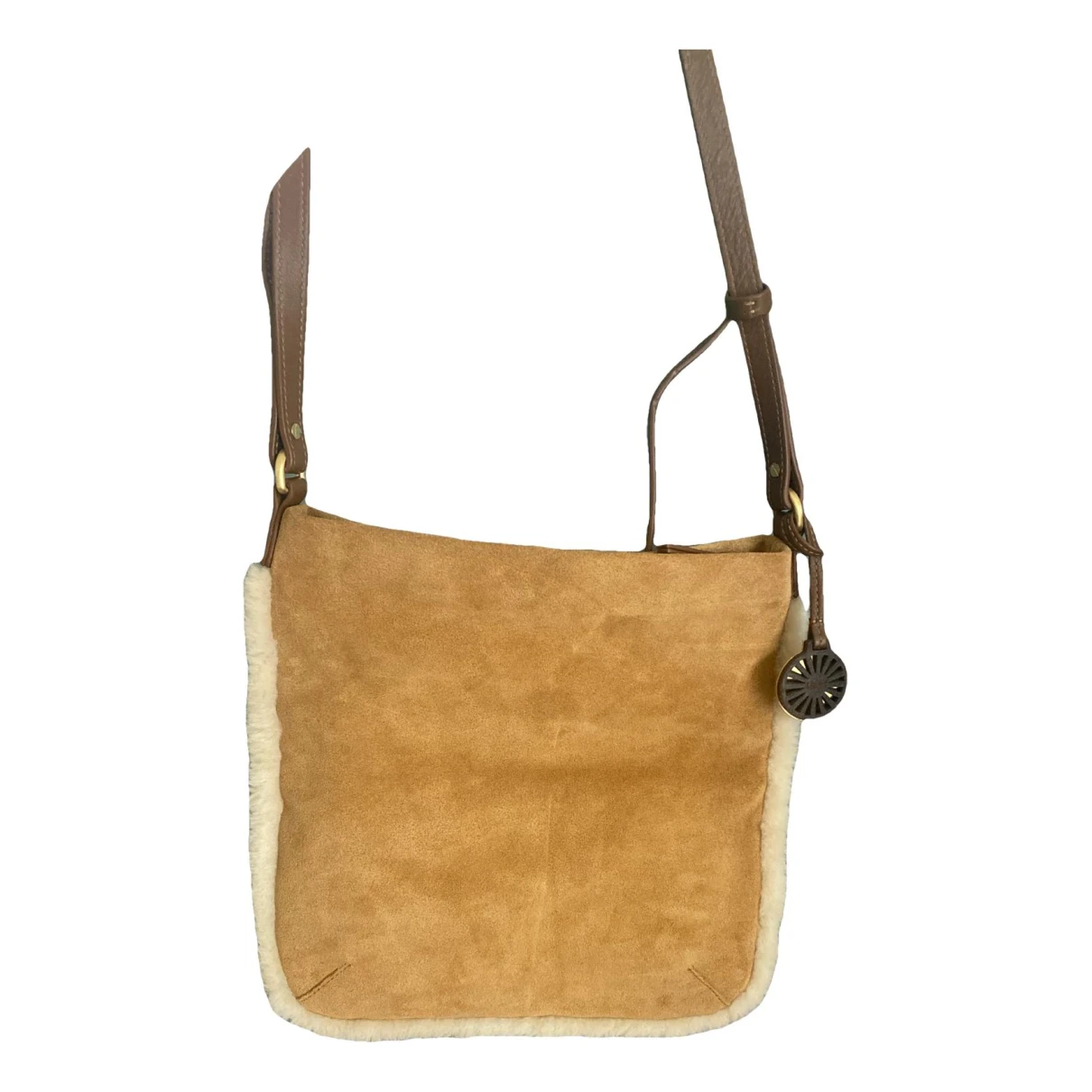 Pre-owned Ugg Pony-style Calfskin Crossbody Bag In Brown