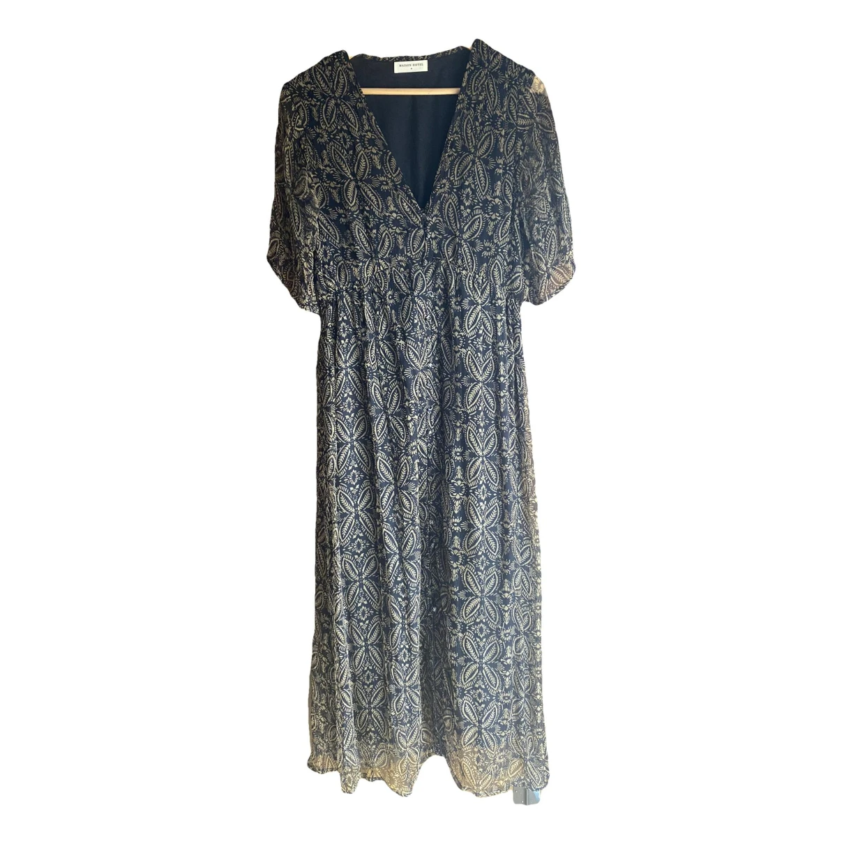 Pre-owned Maison Hotel Maxi Dress In Black