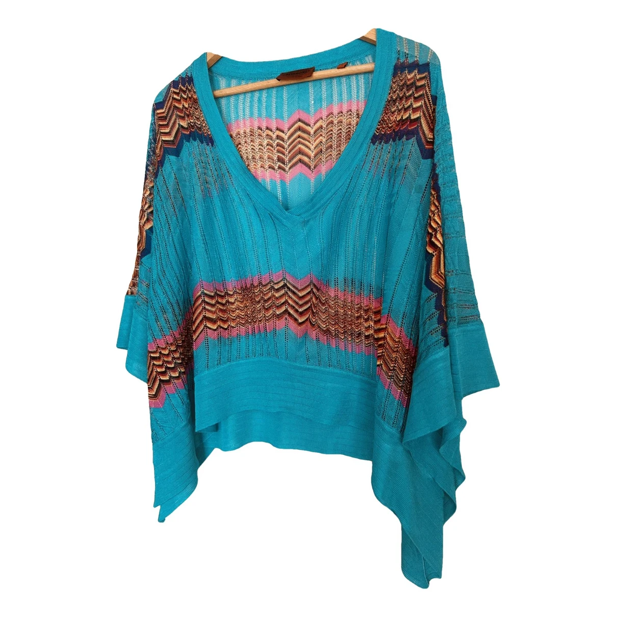 Pre-owned Missoni Tunic In Turquoise