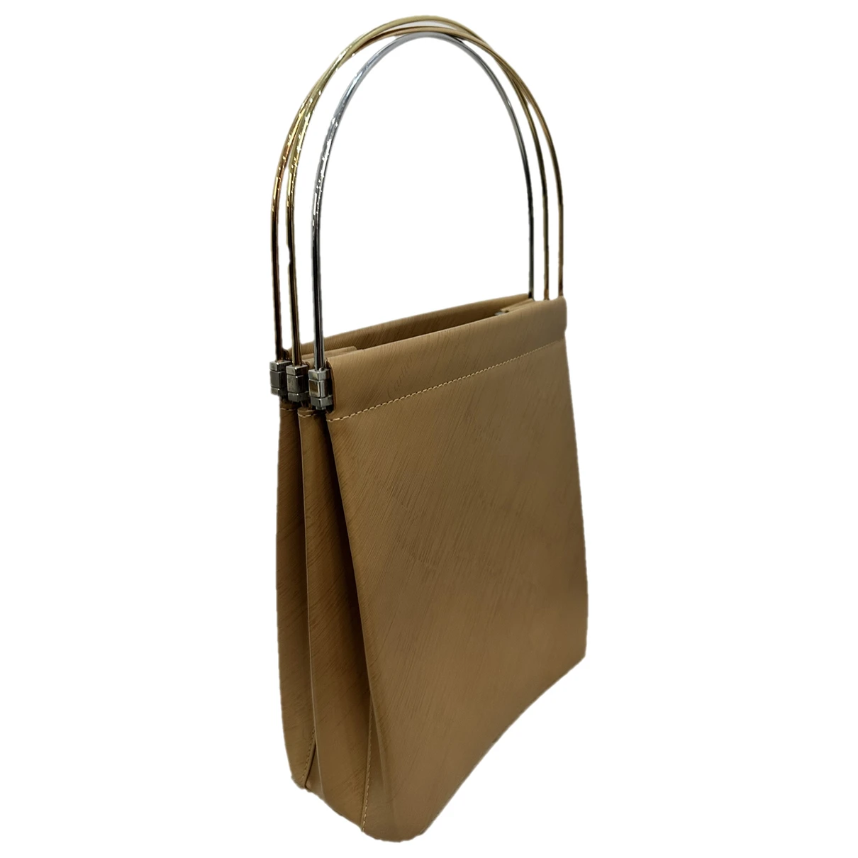 Pre-owned Cartier Trinity Leather Handbag In Camel