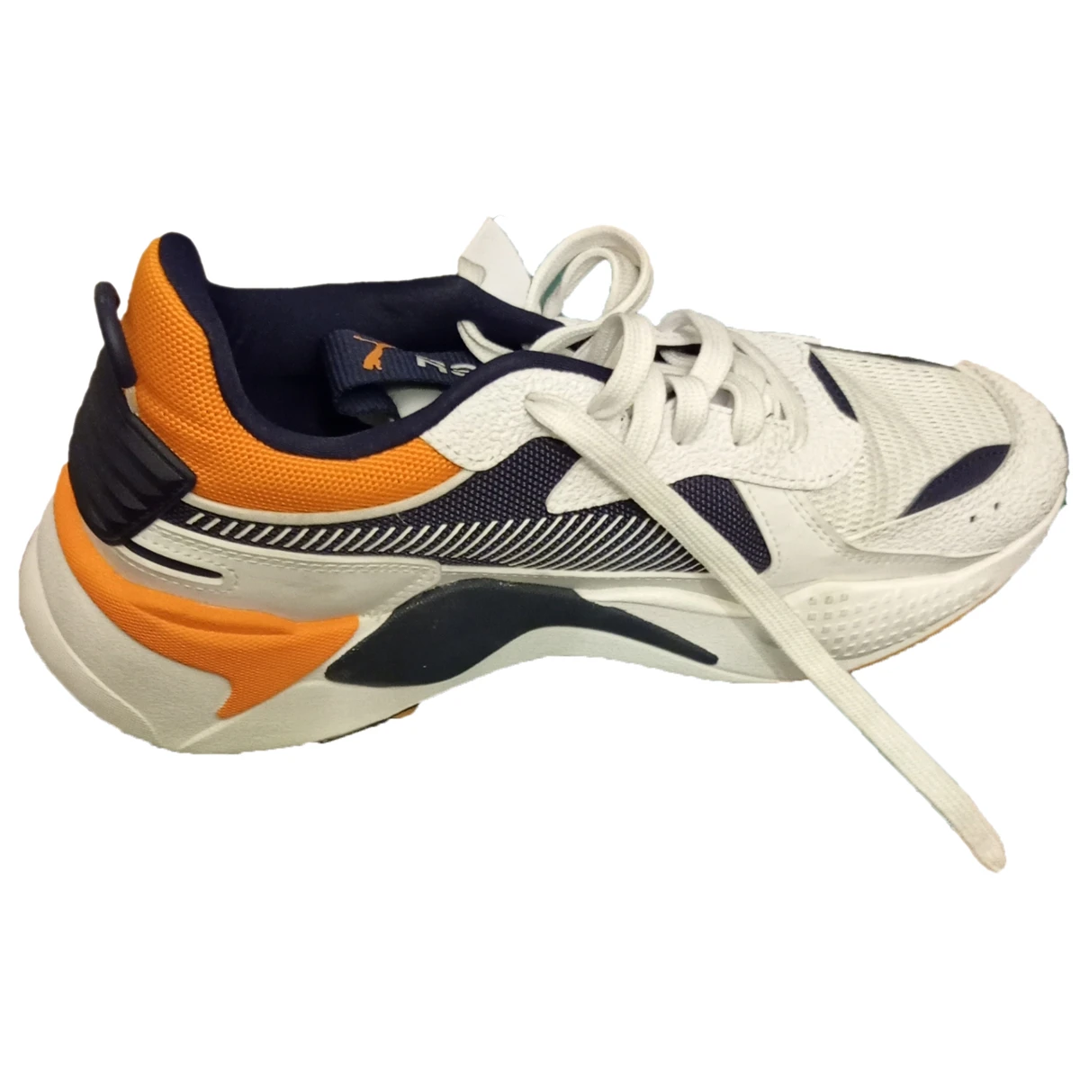 Pre-owned Puma Low Trainers In Orange