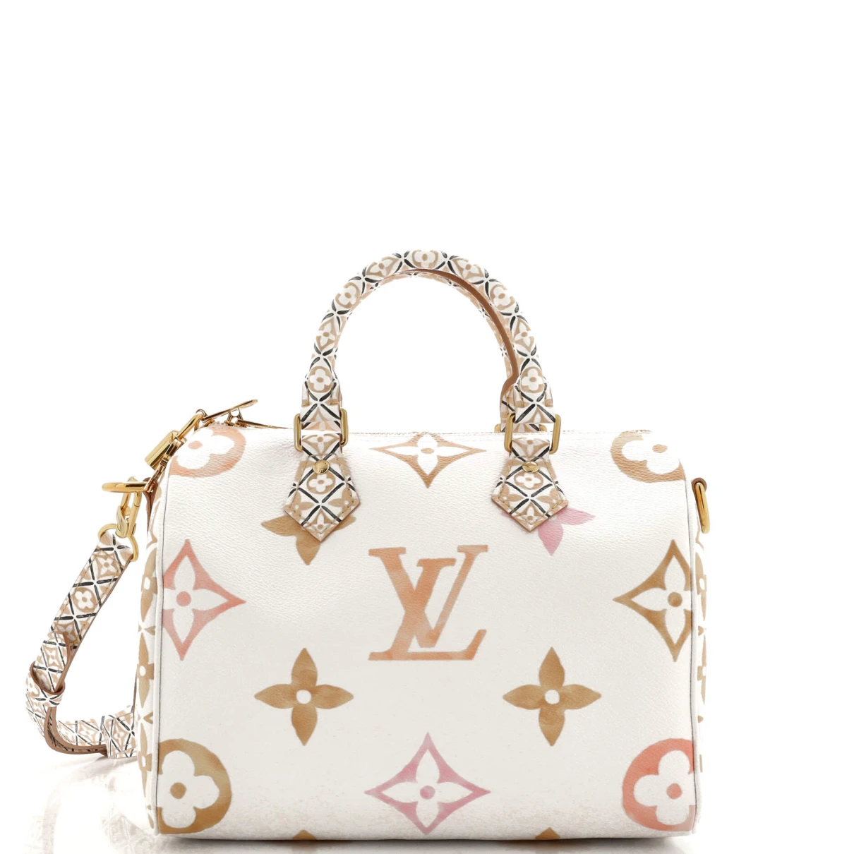 Pre-owned Louis Vuitton Cloth Crossbody Bag In White
