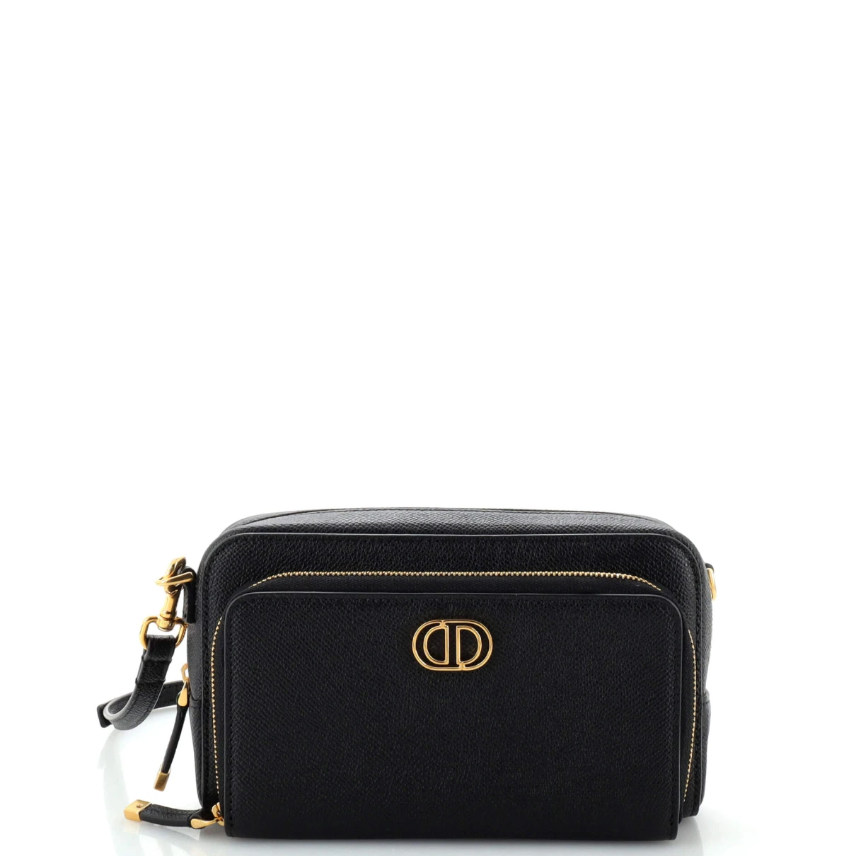 Pre-owned Dior Leather Crossbody Bag In Black