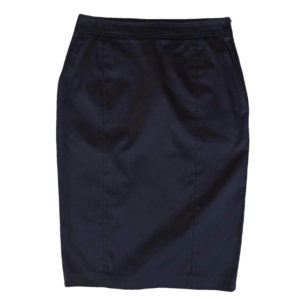 Pre-owned Stefanel Mid-length Skirt In Black