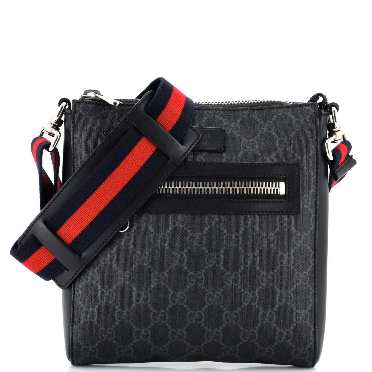 Pre-owned Gucci Cloth Crossbody Bag In Black