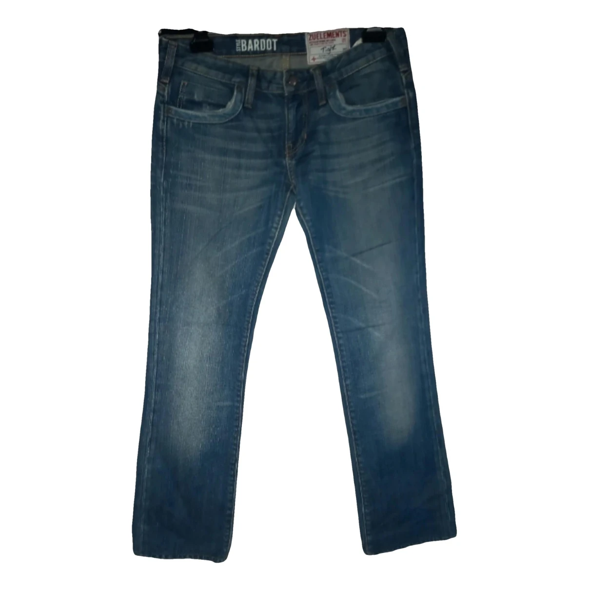Pre-owned Bardot Straight Jeans In Blue