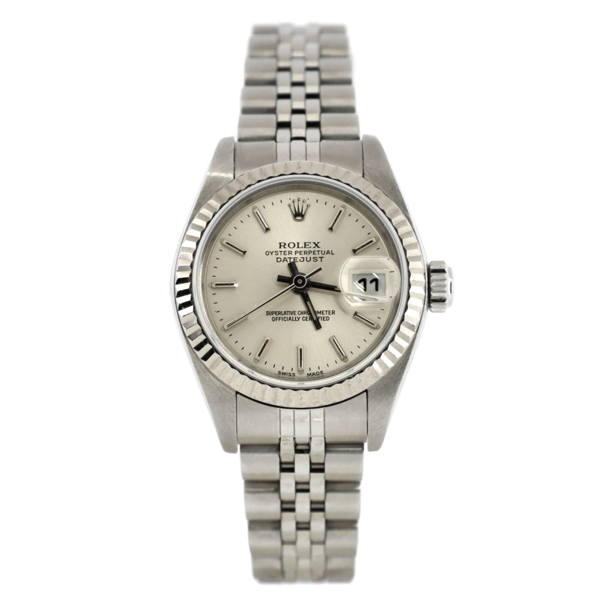 Pre-owned Rolex Watch In Silver