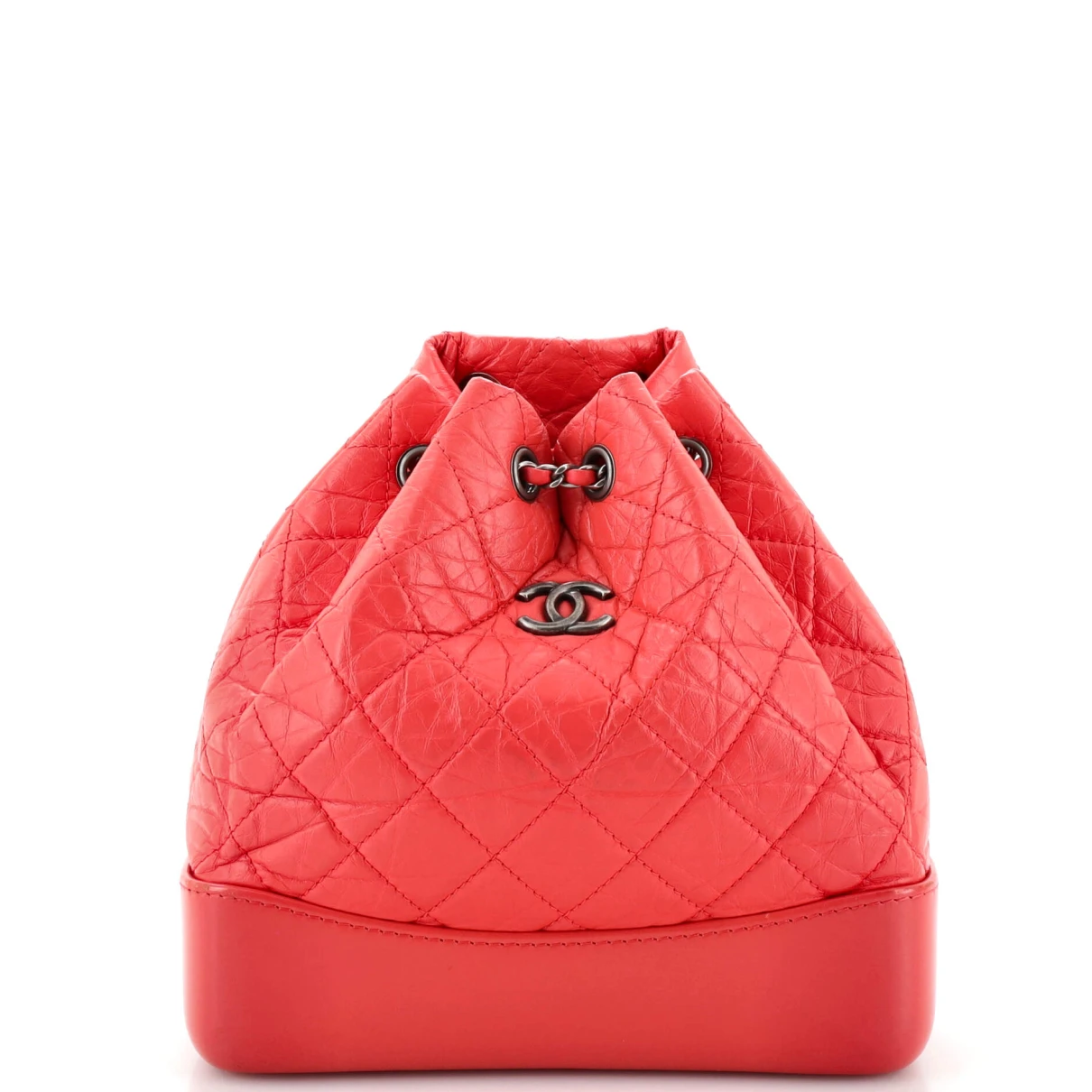 Pre-owned Chanel Leather Backpack In Pink