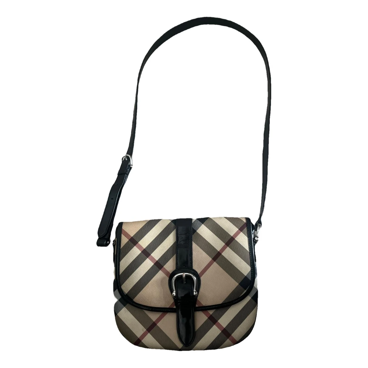 Pre-owned Burberry Leather Crossbody Bag In Multicolour