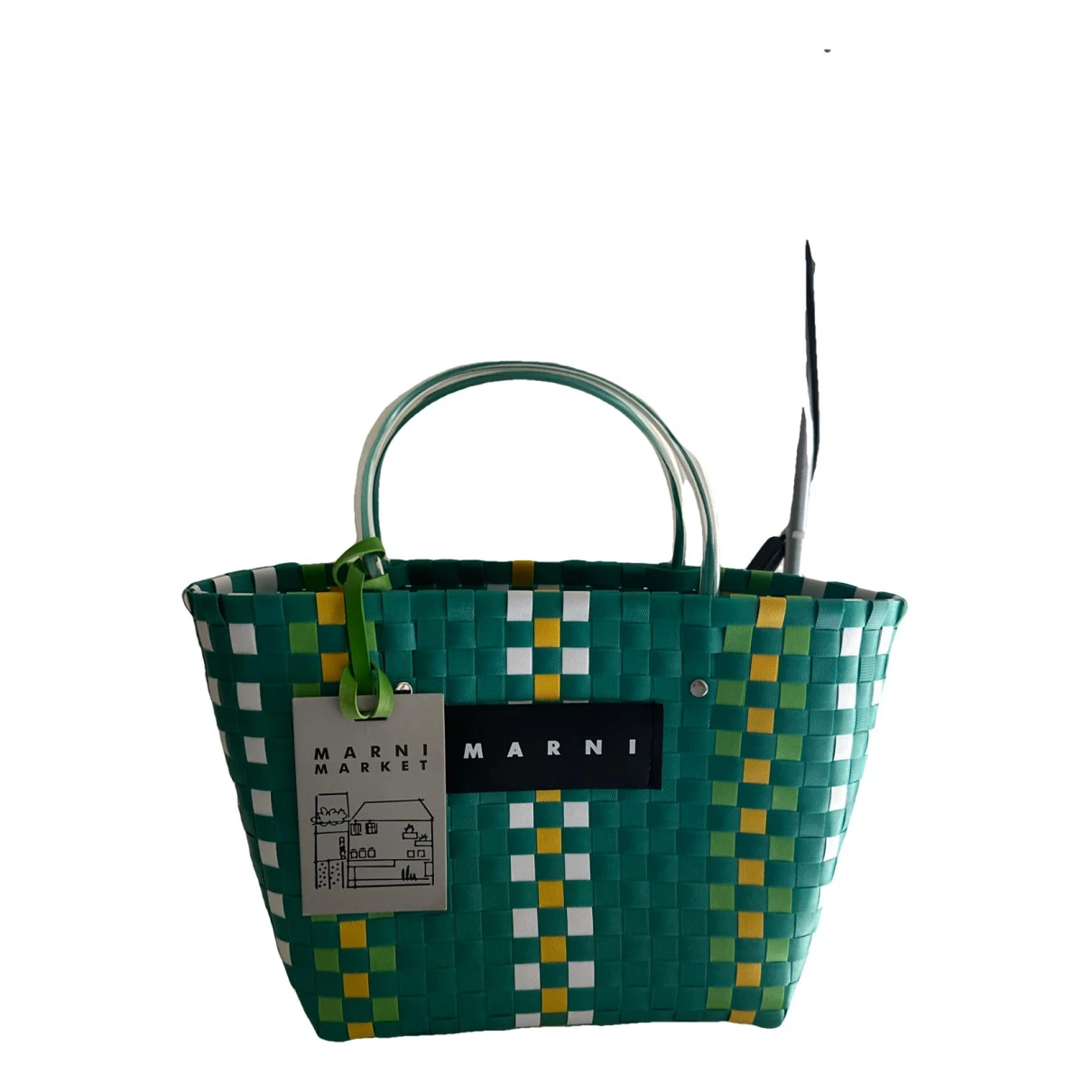 Pre-owned Marni Tropicalia Handbag In Green