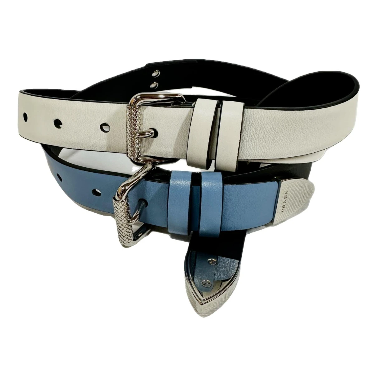 Pre-owned Prada Leather Belt In Multicolour