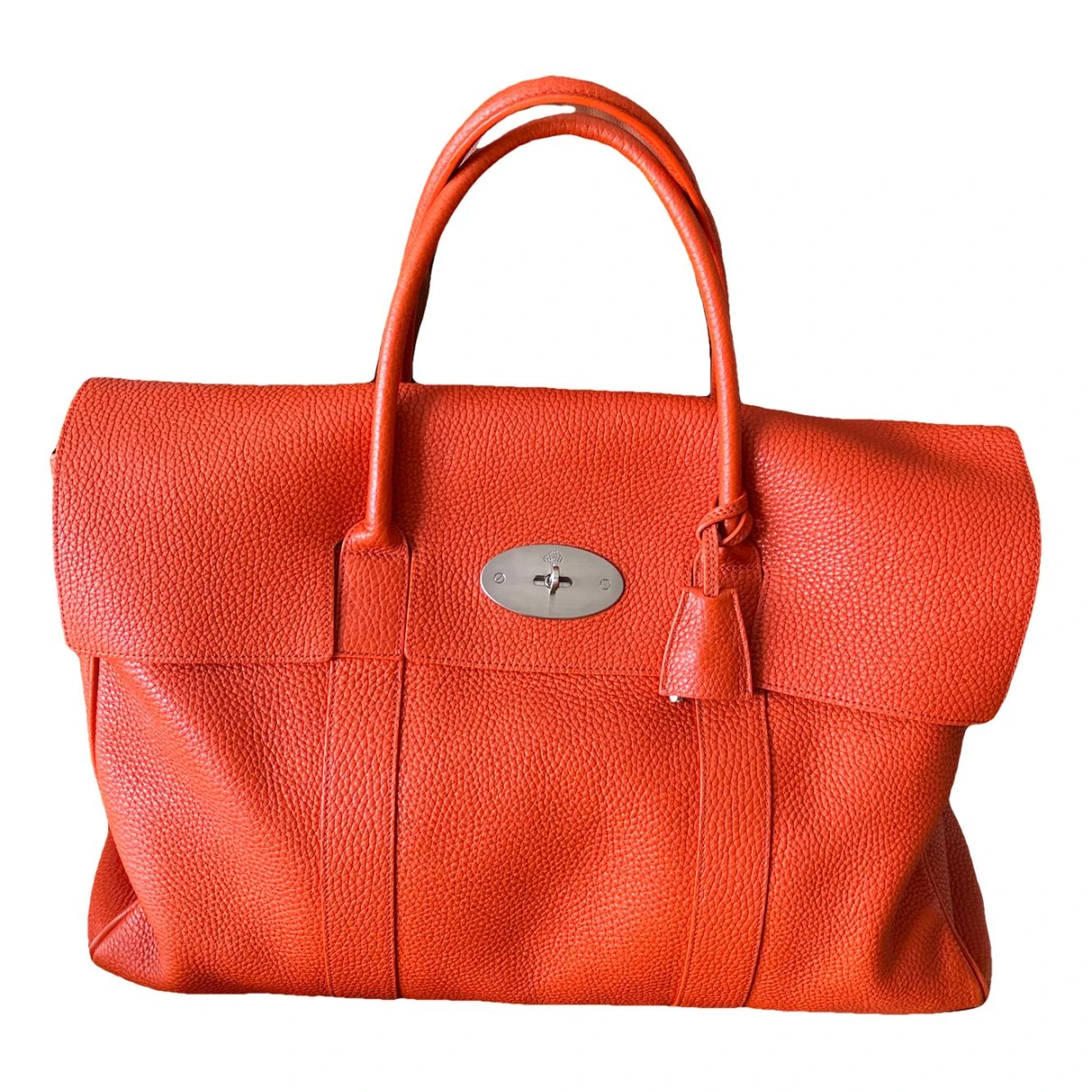 Pre-owned Mulberry Piccadilly Leather Handbag In Orange