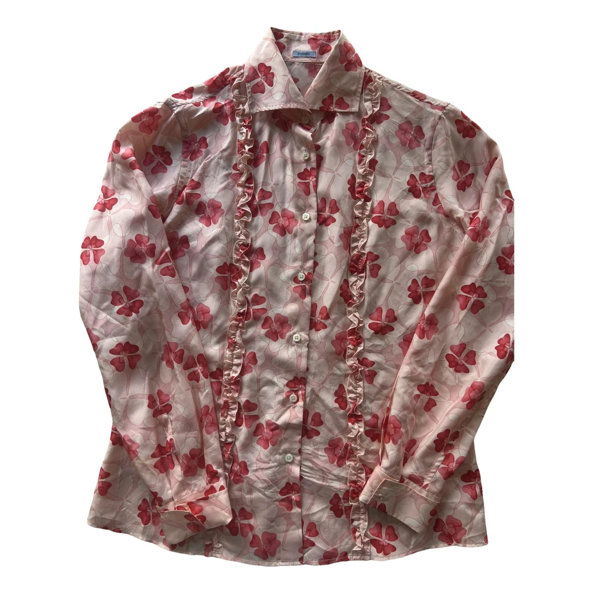 Pre-owned Malo Silk Blouse In Pink