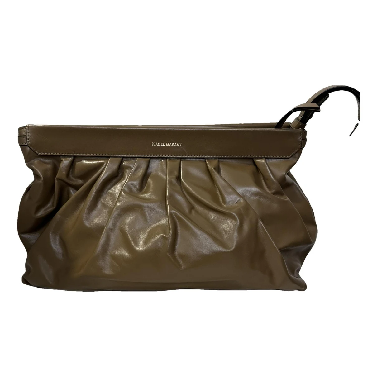 Pre-owned Isabel Marant Leather Clutch Bag In Green