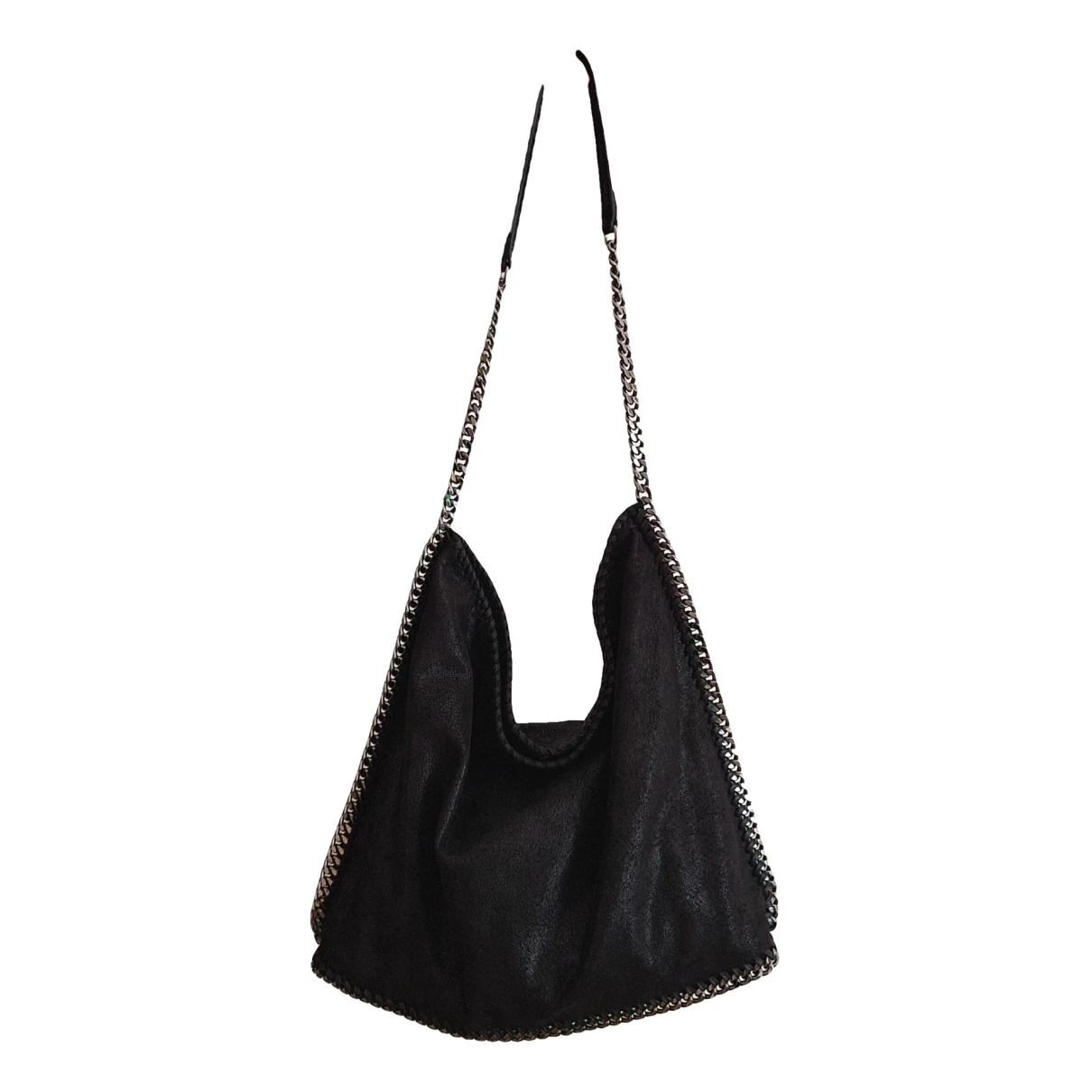 Pre-owned Stella Mccartney Vegan Leather Handbag In Black