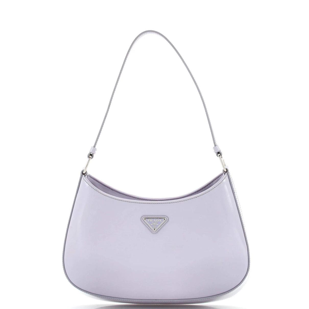 Pre-owned Prada Patent Leather Handbag In Purple