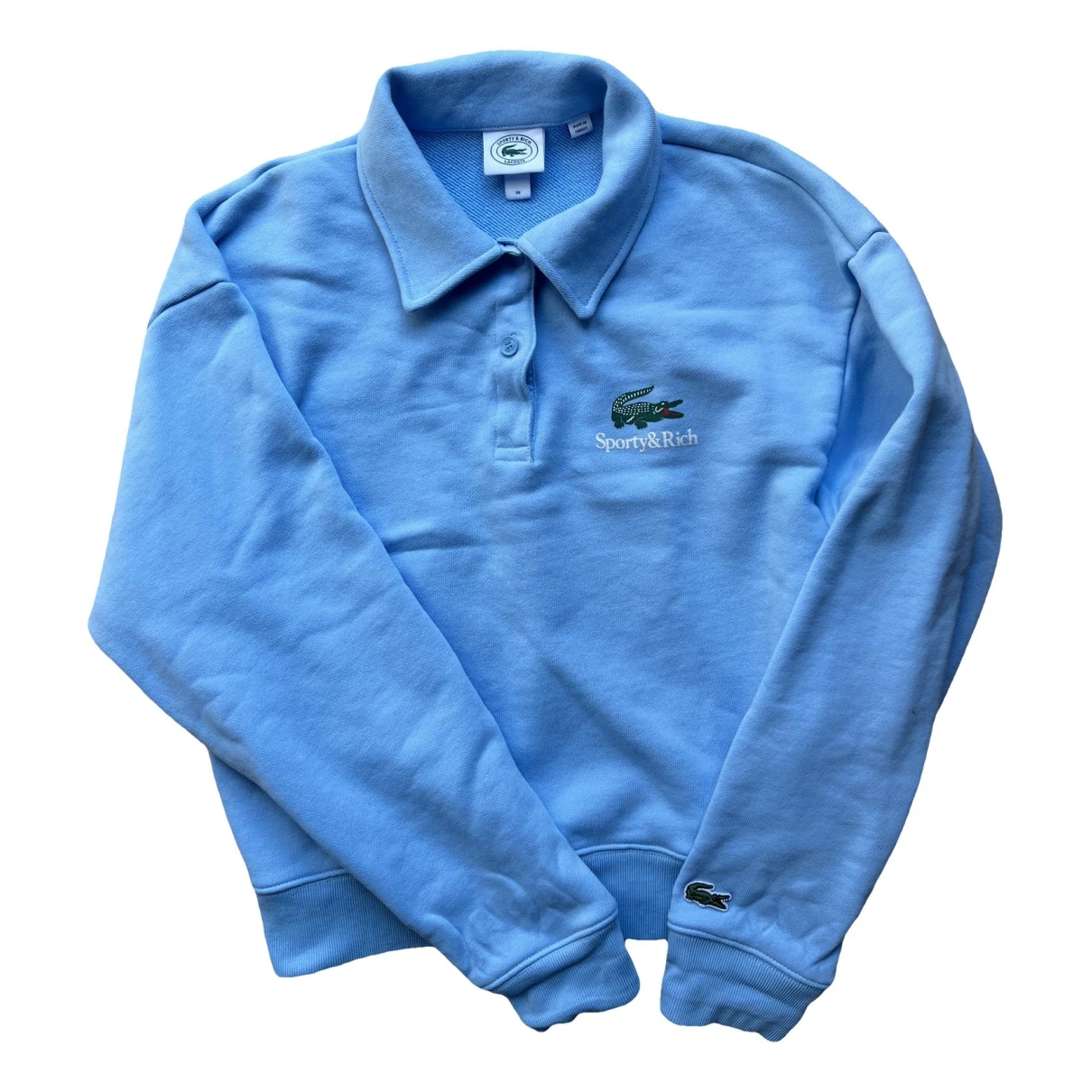 Pre-owned Lacoste Sweatshirt In Blue