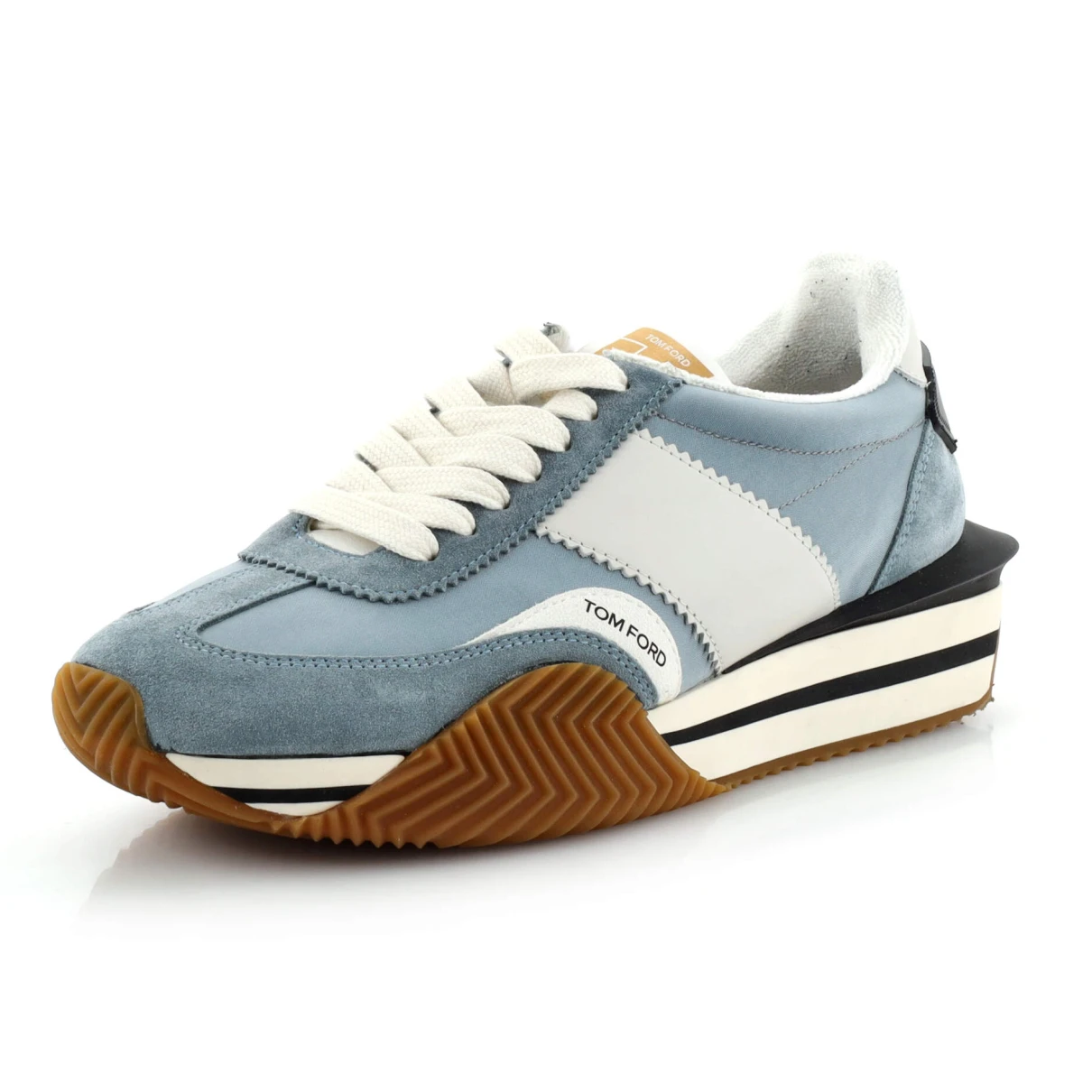 Pre-owned Tom Ford Leather Trainers In Blue