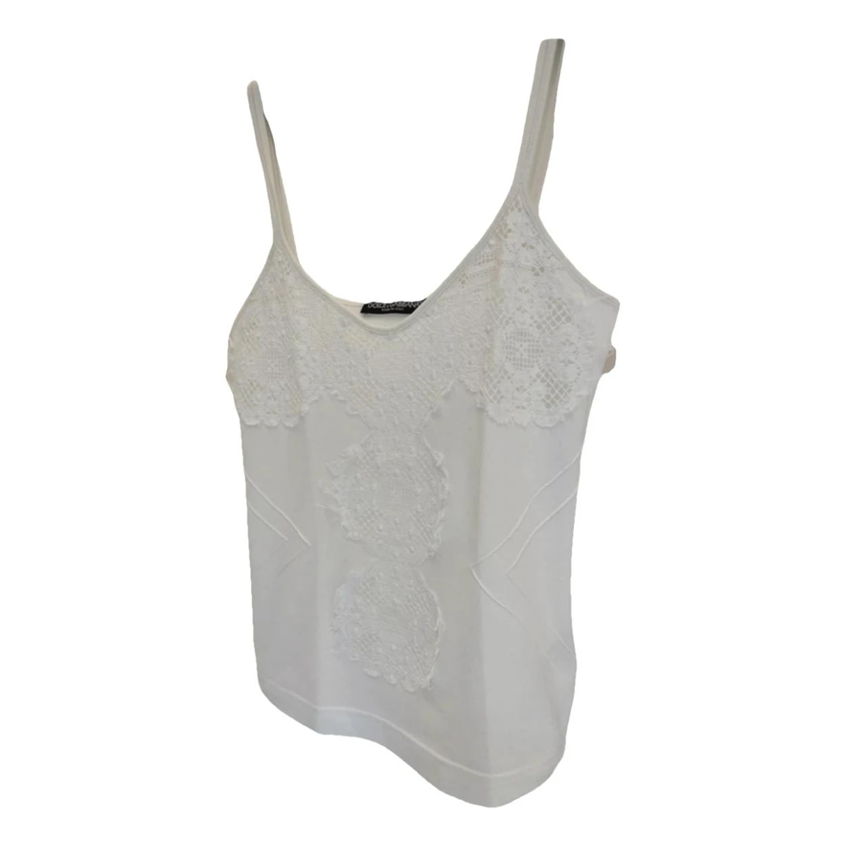 Pre-owned Dolce & Gabbana Camisole In White