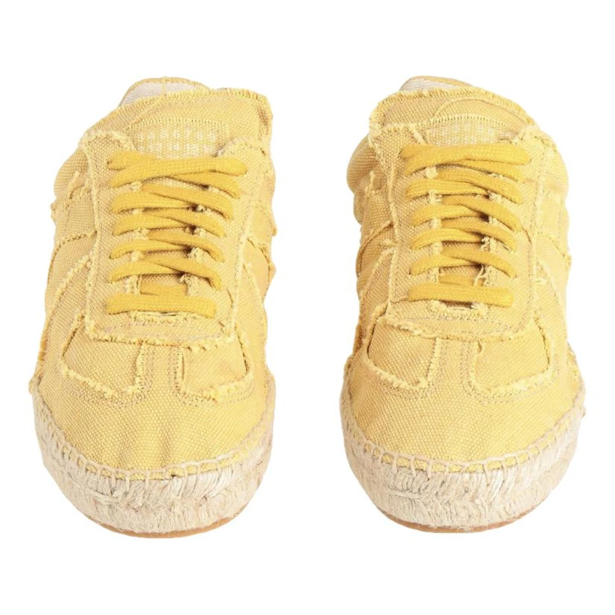Pre-owned Maison Margiela Cloth Espadrilles In Yellow