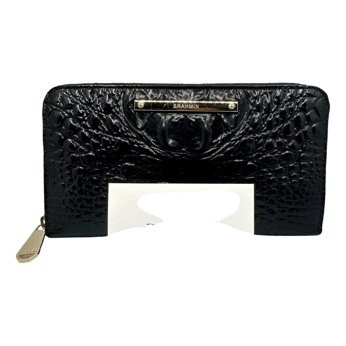 Pre-owned Brahmin Leather Wallet In Black