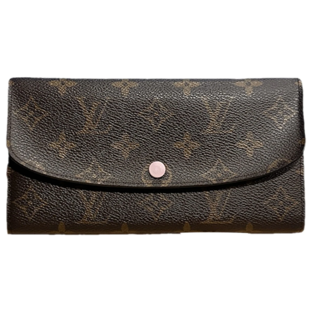 Pre-owned Louis Vuitton Emilie Leather Wallet In Brown