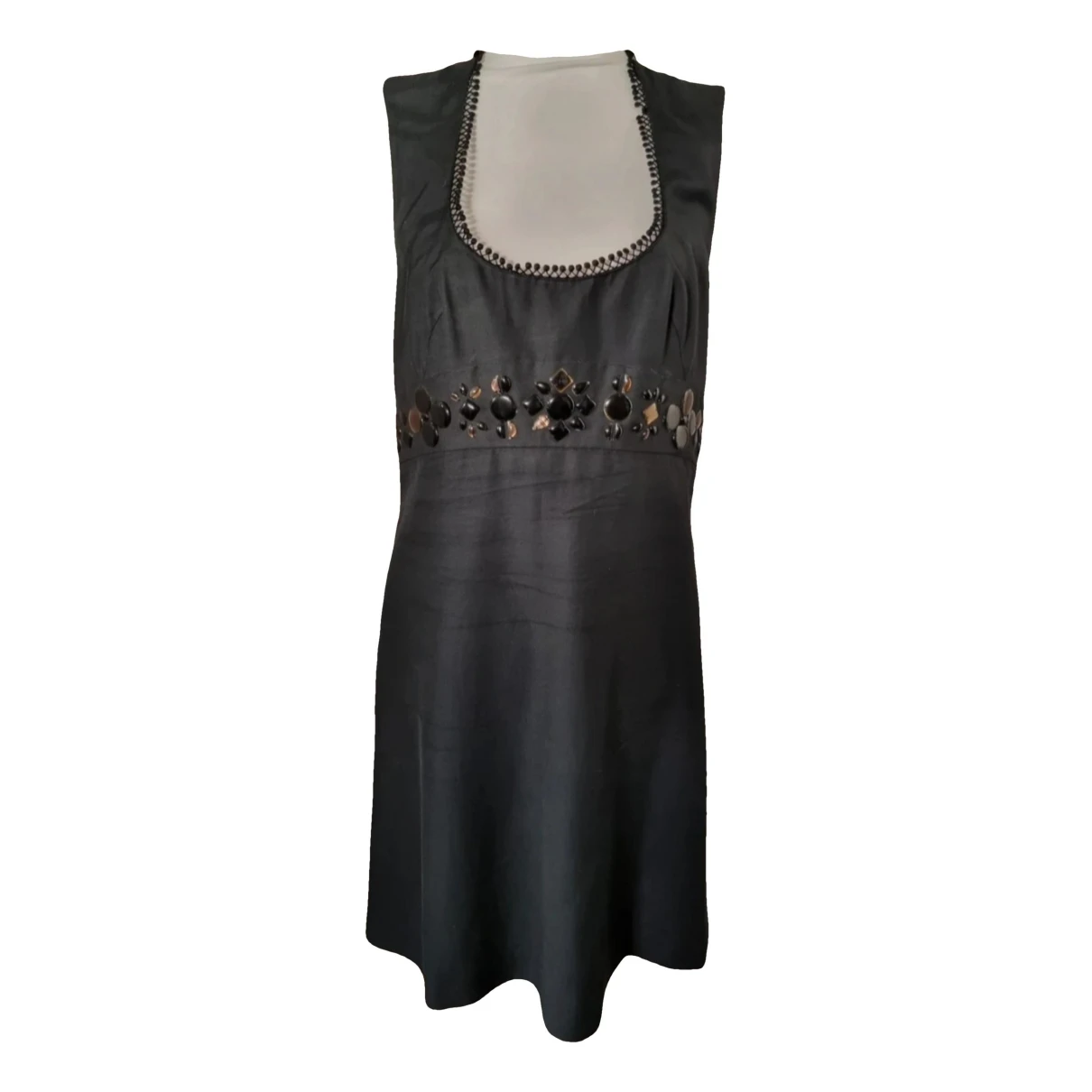 Pre-owned Chloé Silk Dress In Black