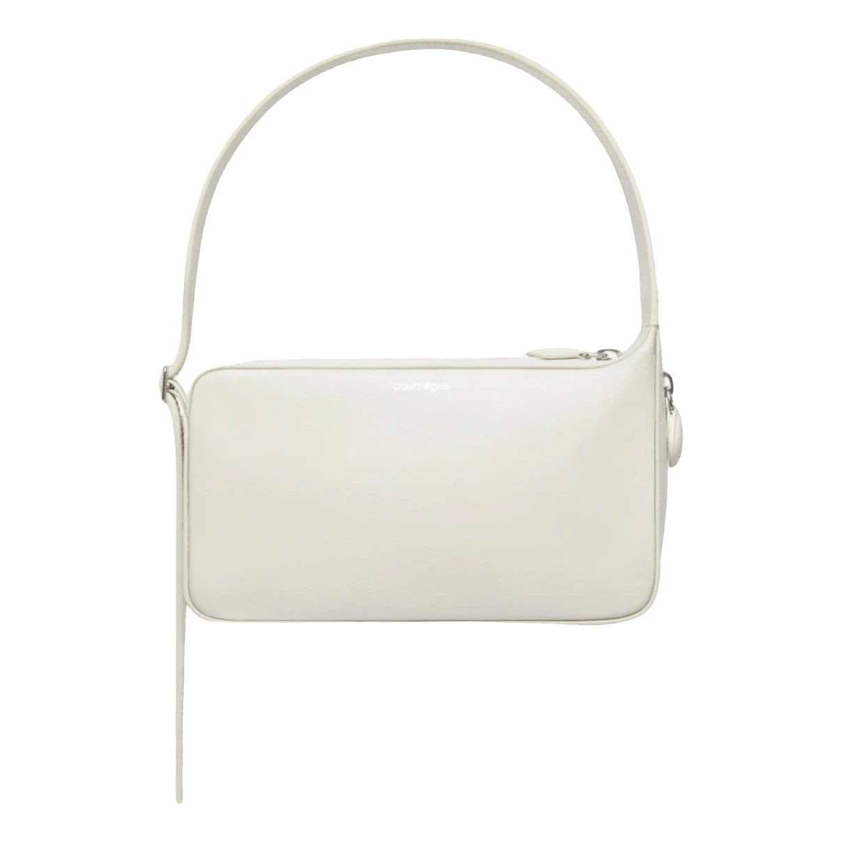 Pre-owned Courrèges Leather Handbag In White