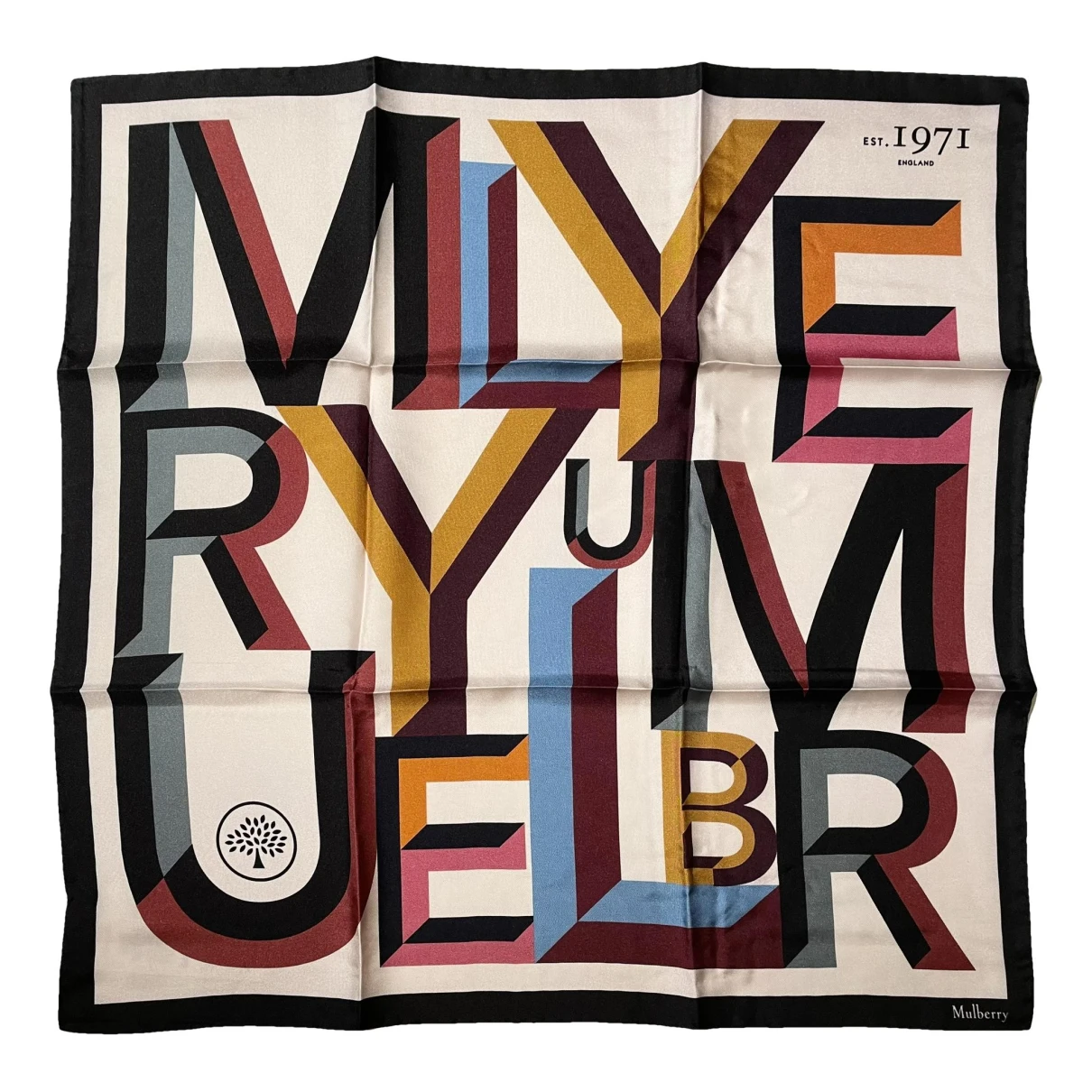 Pre-owned Mulberry Silk Scarf & Pocket Square In Multicolour