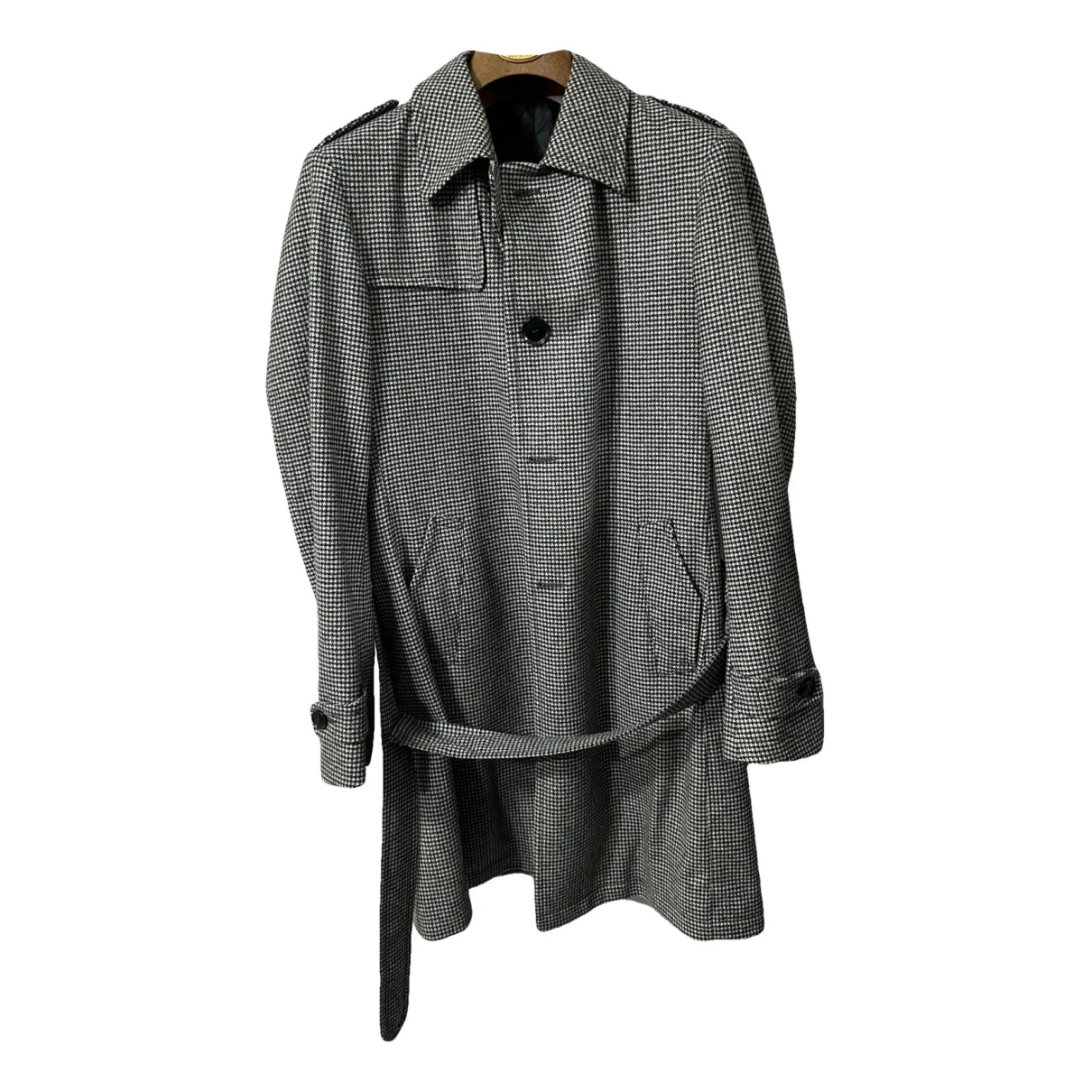 Pre-owned Tagliatore Wool Coat In Black
