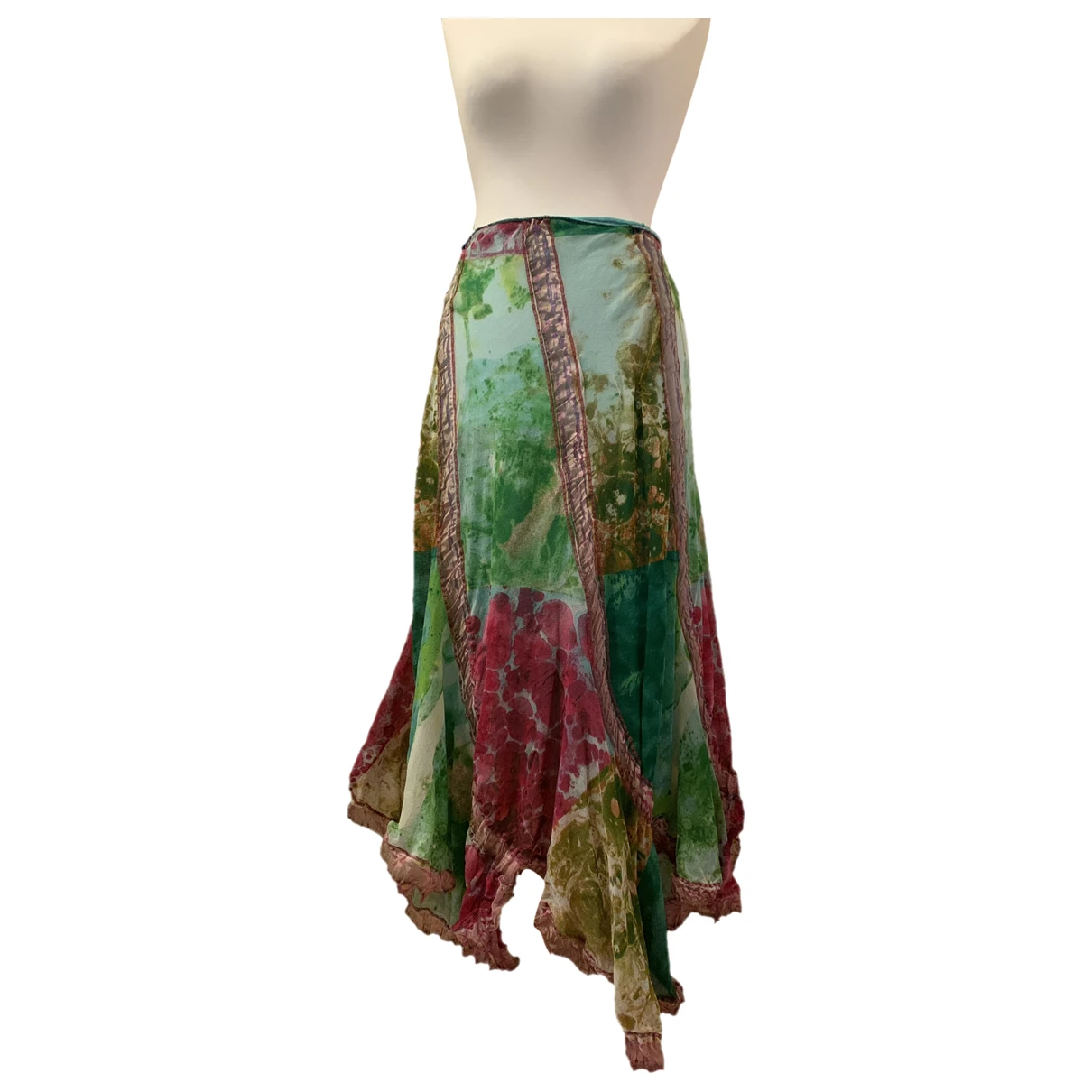 Pre-owned Jean Paul Gaultier Maxi Skirt In Multicolour