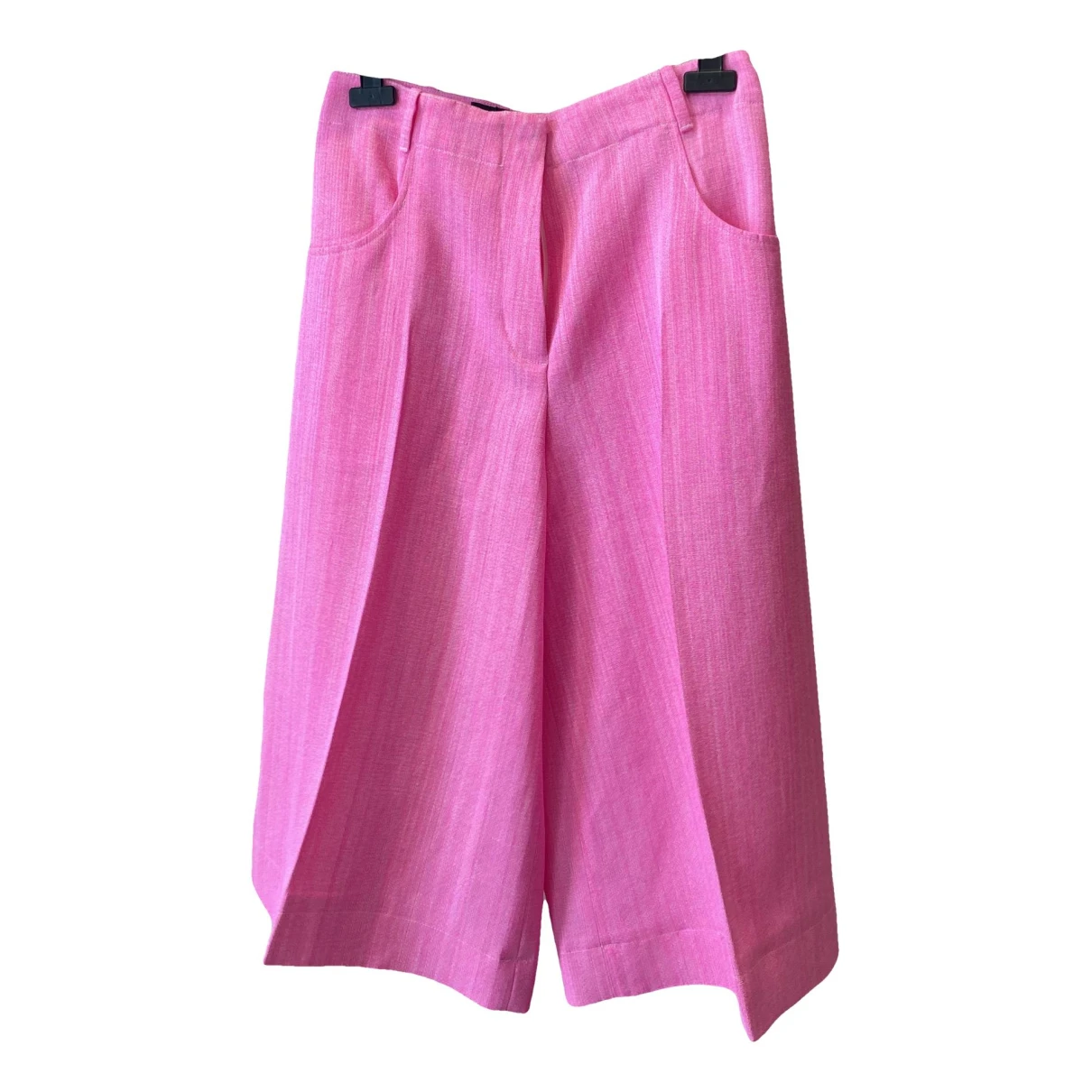 Pre-owned Jacquemus Le Coup De Soleil Silk Large Pants In Pink