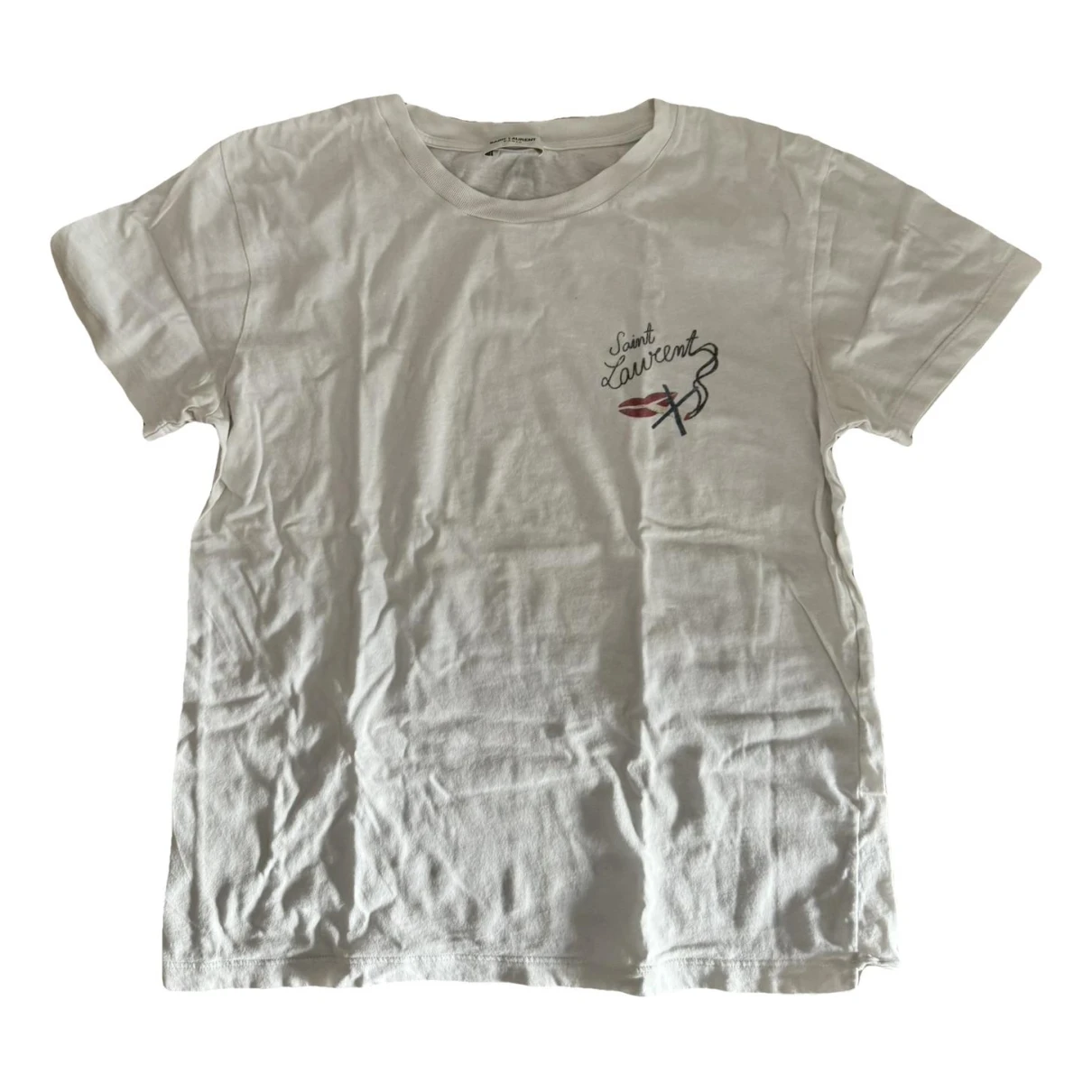 Pre-owned Saint Laurent T-shirt In White