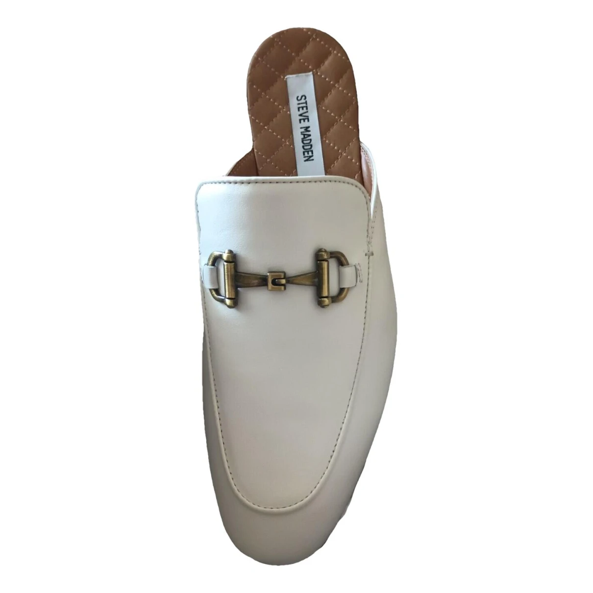 Pre-owned Steve Madden Leather Espadrilles In White