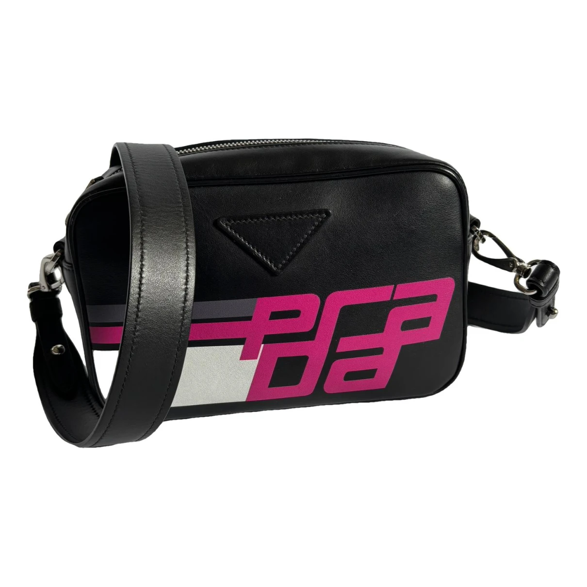Pre-owned Prada Leather Crossbody Bag In Black