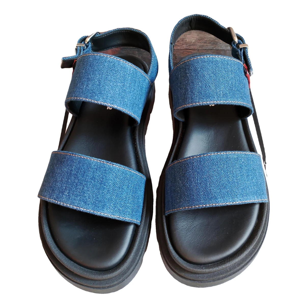 Pre-owned Dsquared2 Cloth Sandals In Blue