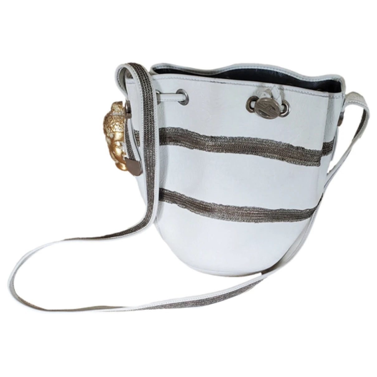 Pre-owned Paco Rabanne Leather Crossbody Bag In White