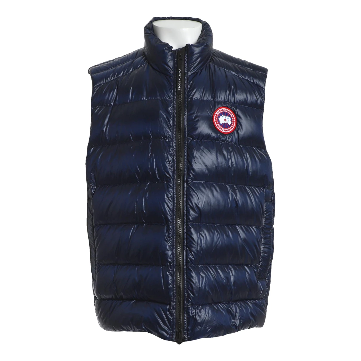 Pre-owned Canada Goose Vest In Navy