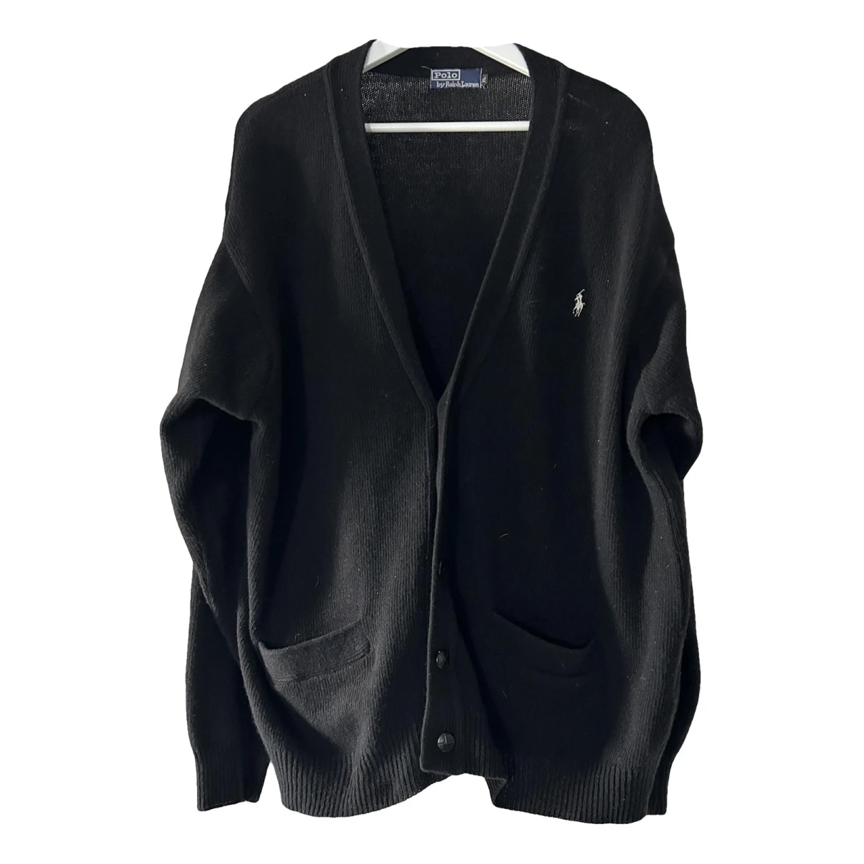 Pre-owned Polo Ralph Lauren Wool Vest In Black