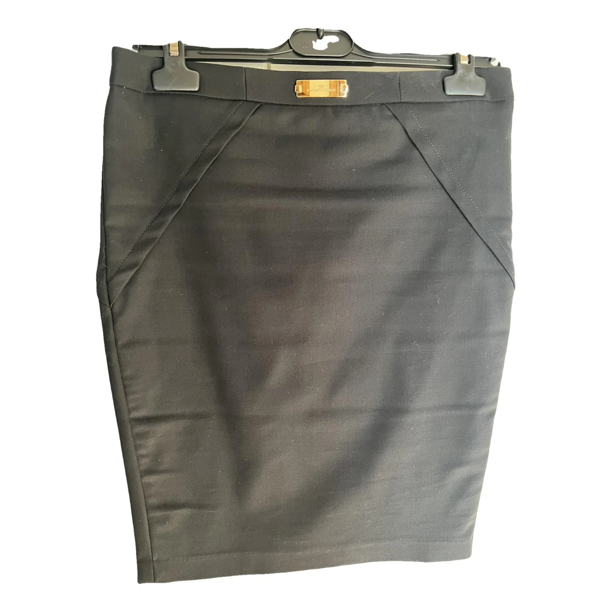Pre-owned Elisabetta Franchi Mid-length Skirt In Black