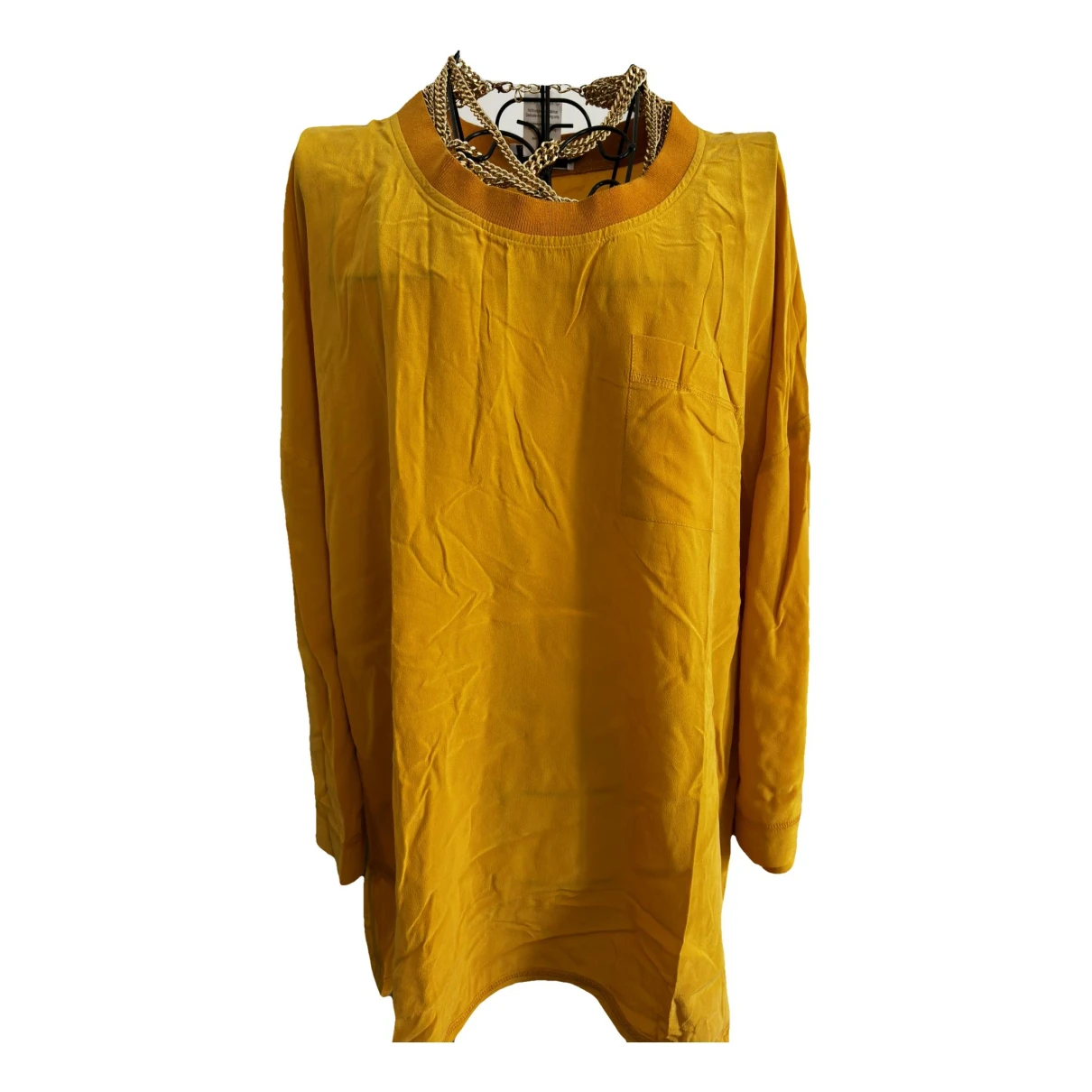 Pre-owned Sonia By Sonia Rykiel Silk Blouse In Yellow