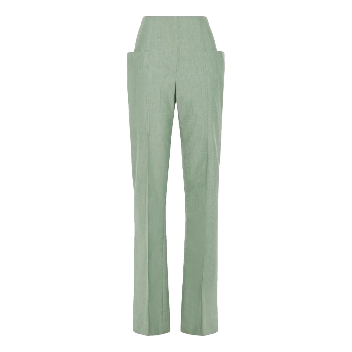 Pre-owned Victoria Beckham Straight Pants In Green