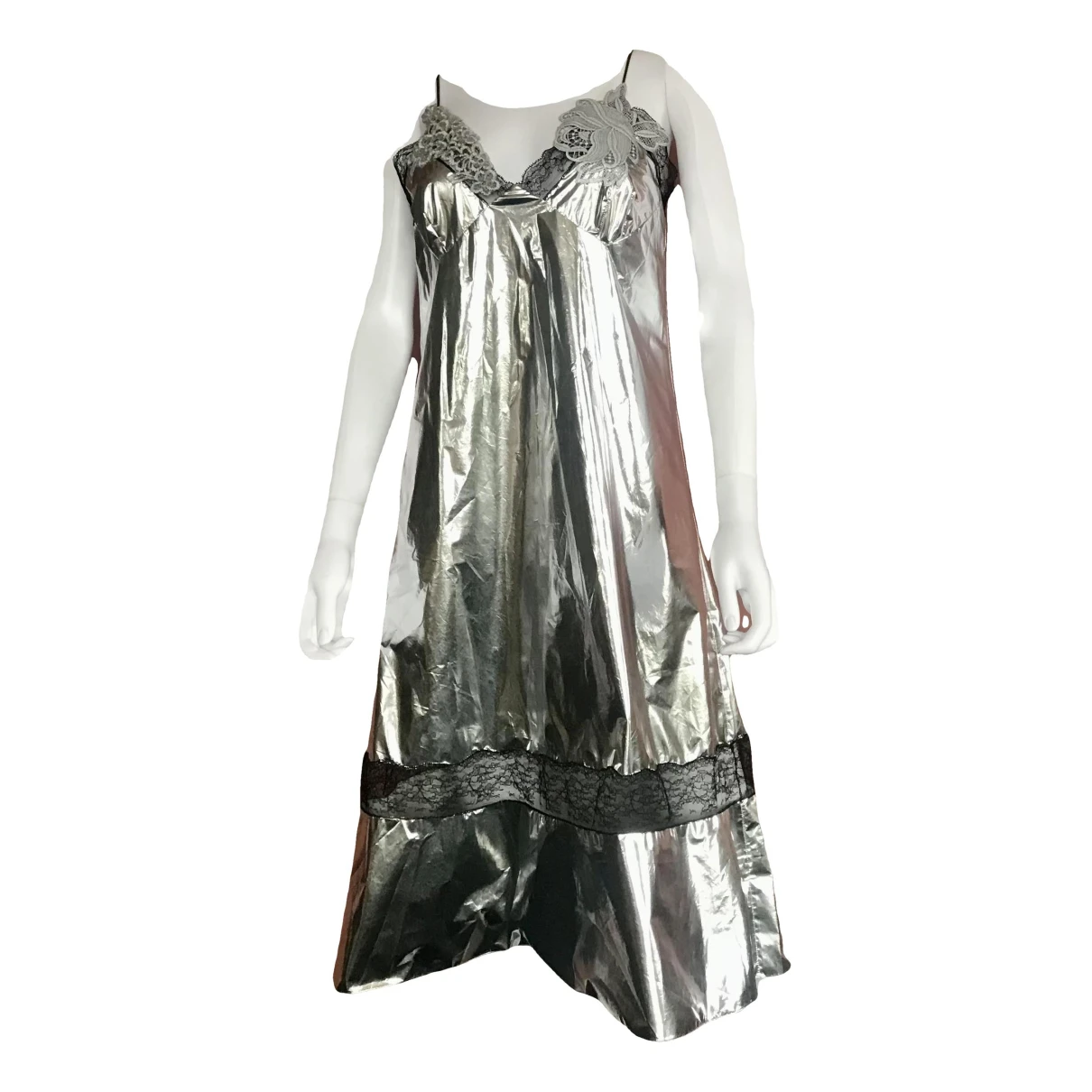 Pre-owned Maison Margiela Mid-length Dress In Metallic