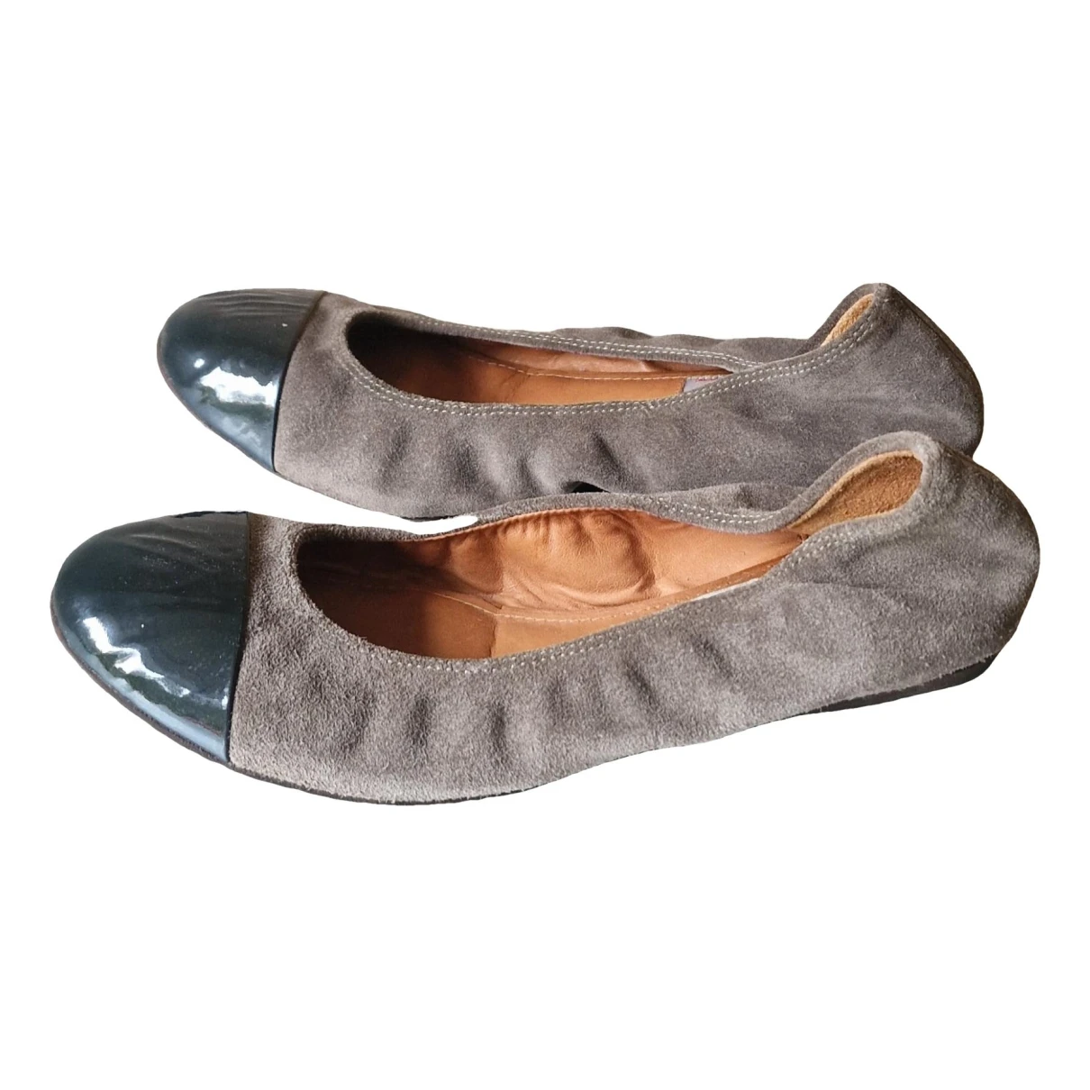 Pre-owned Lanvin Ballet Flats In Brown