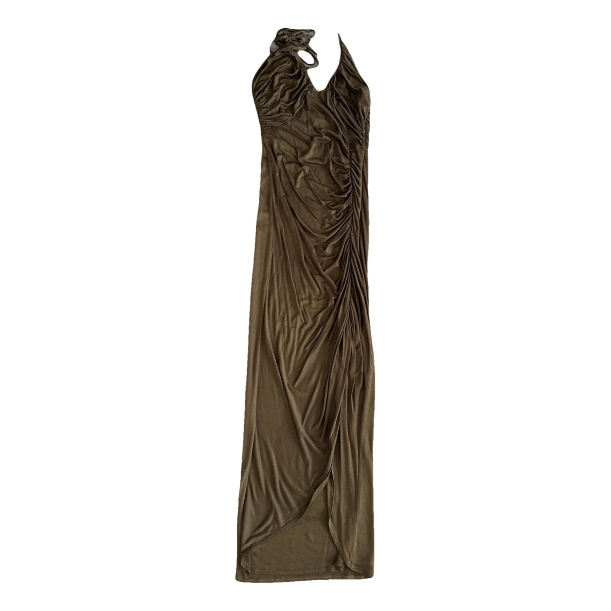 Pre-owned Intermix Mid-length Dress In Brown