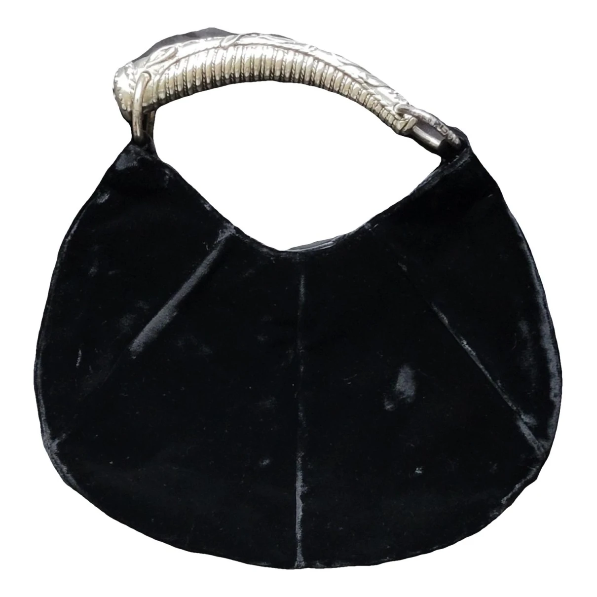 Pre-owned Saint Laurent Velvet Handbag In Black